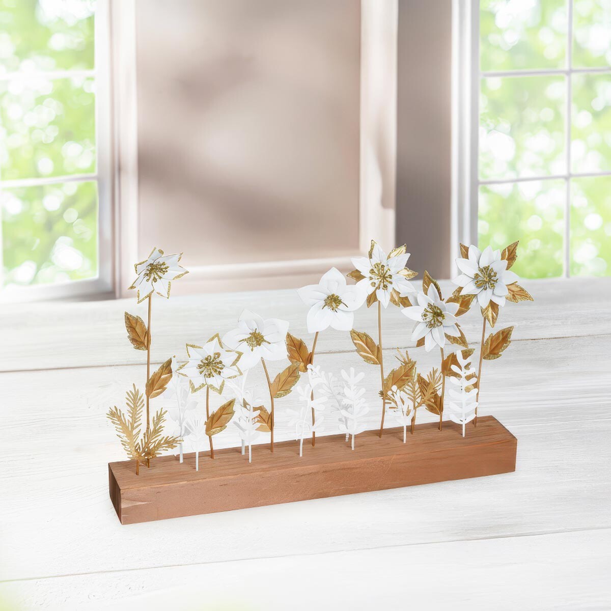 Weltbild Dekorace Květiny z dřeva a kovu