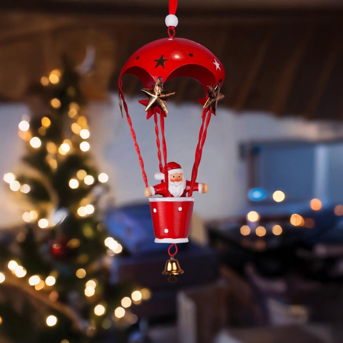 PM Euro Trading Vánoční ozdoba Balon, červený