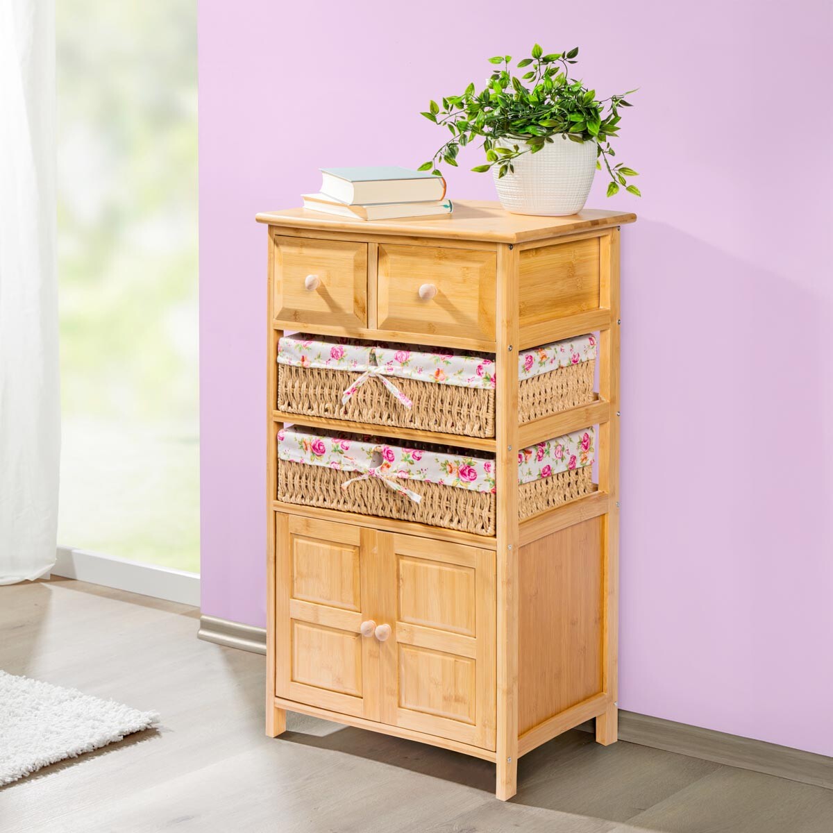 Die moderne Hausfrau Komoda Romantica, přírodní