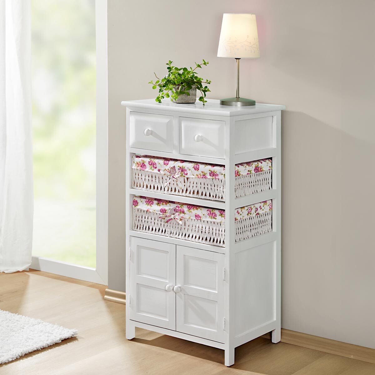Die moderne Hausfrau Komoda Romantica, bílá