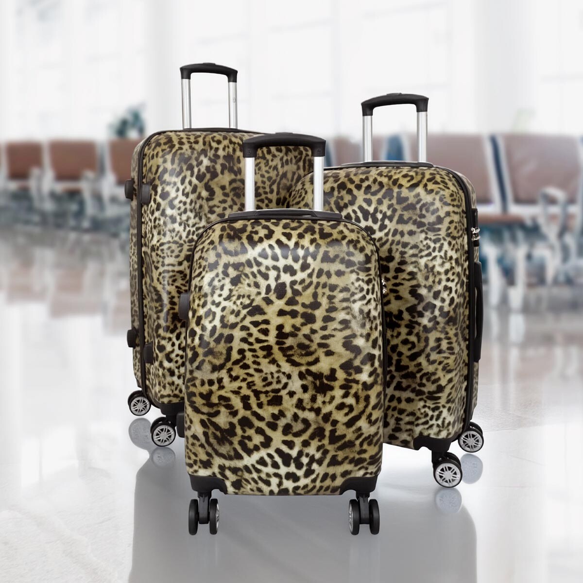 Cestovní kufry Leopard, sada 3 ks