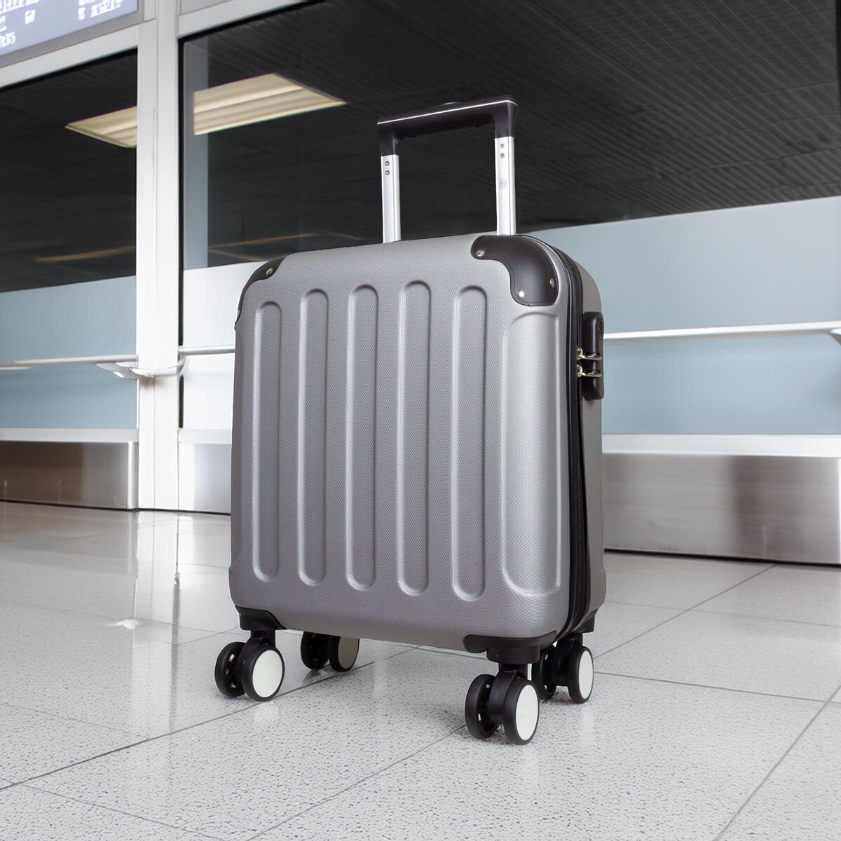 Cestovní kufr Avalon, stříbrný