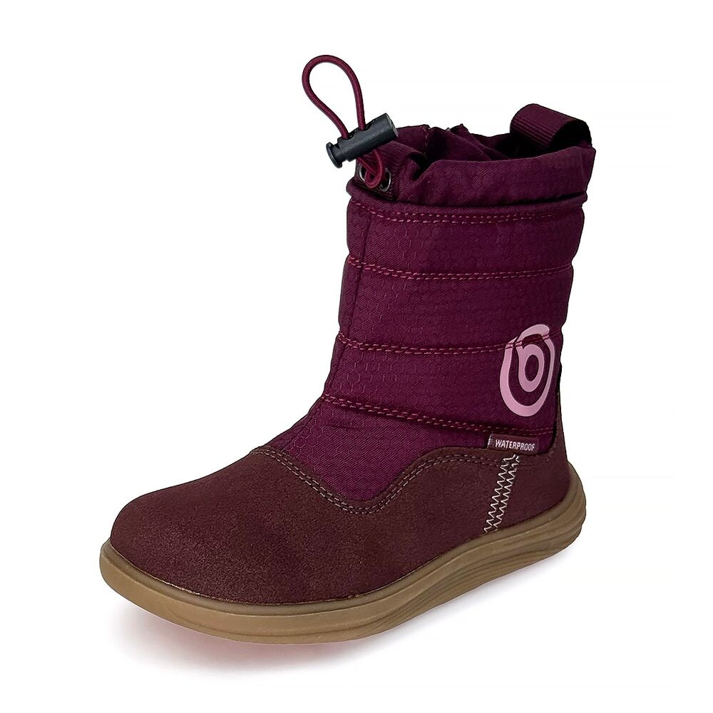 Dívčí zimní barefoot boty s membránou Bugga RUBA Fuchsia B00197-07 - 25