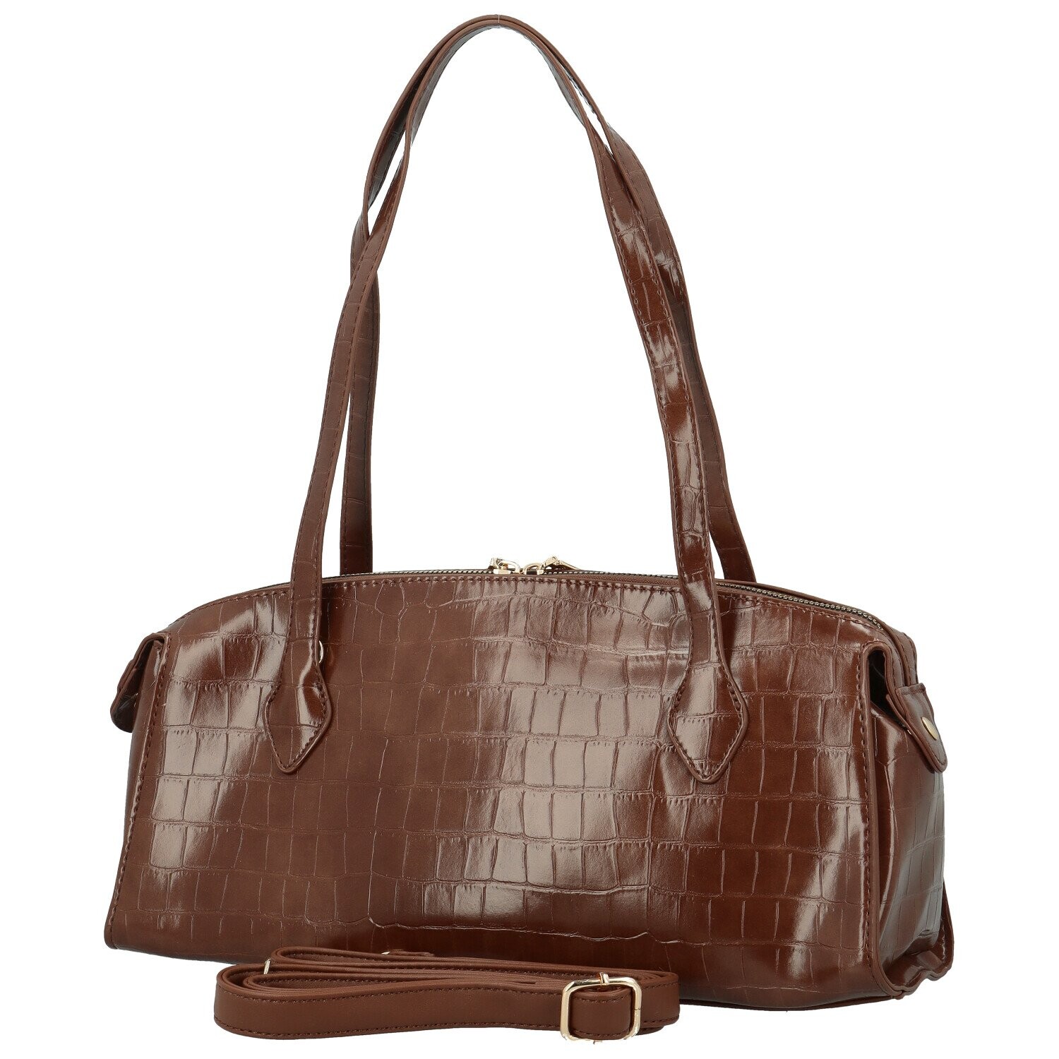 Módní dámská kabelka na rameno Coveri Saimi, hnědá