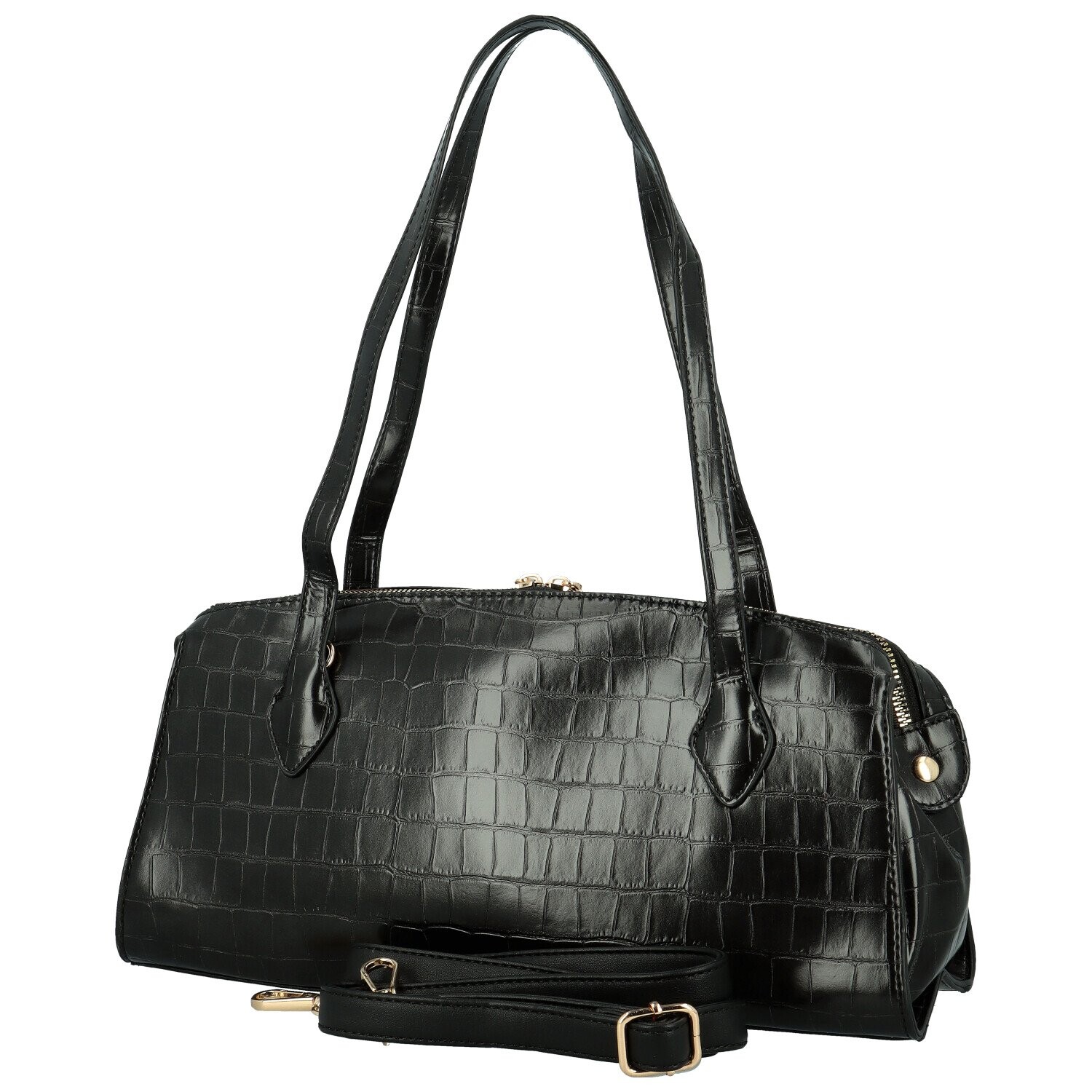 Módní dámská kabelka na rameno Coveri Saimi, černá