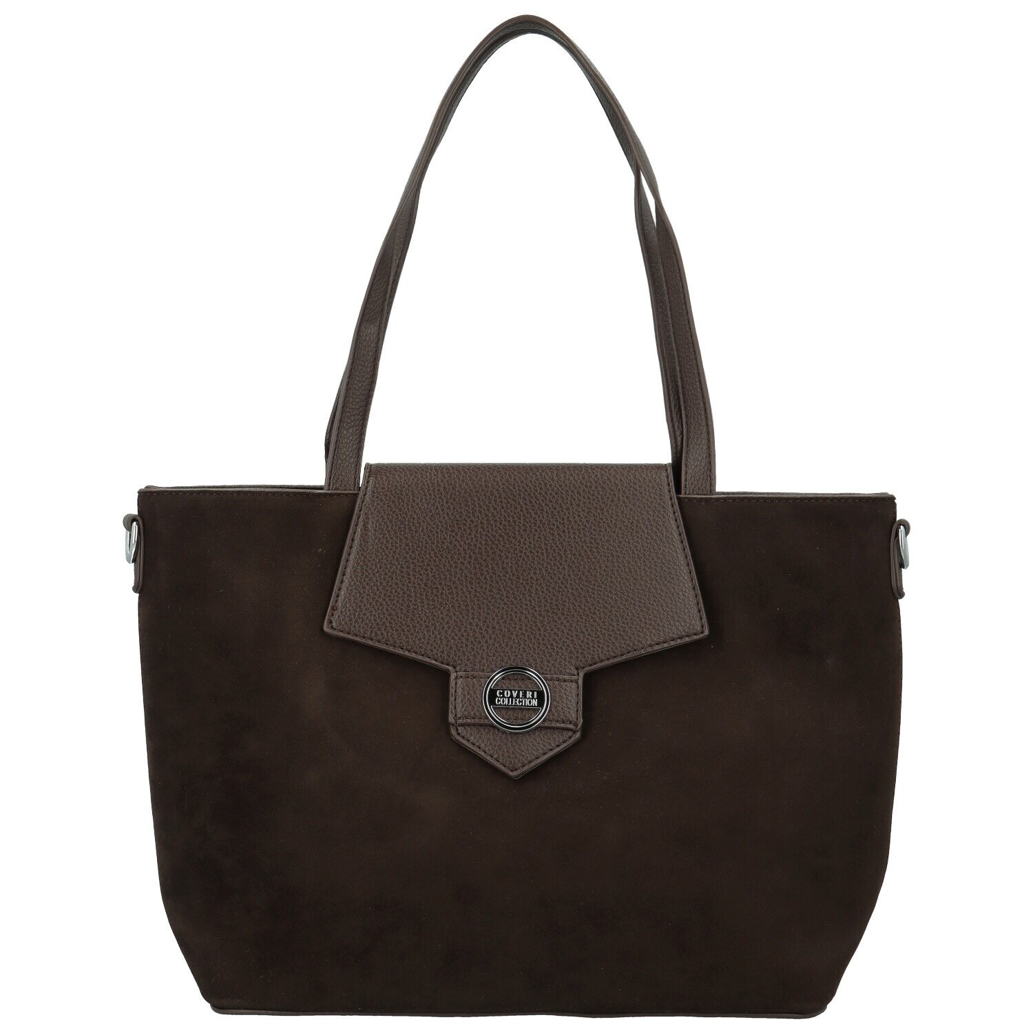 Trendy dámská koženková kabelka na rameno Coveri Hilari, coffee
