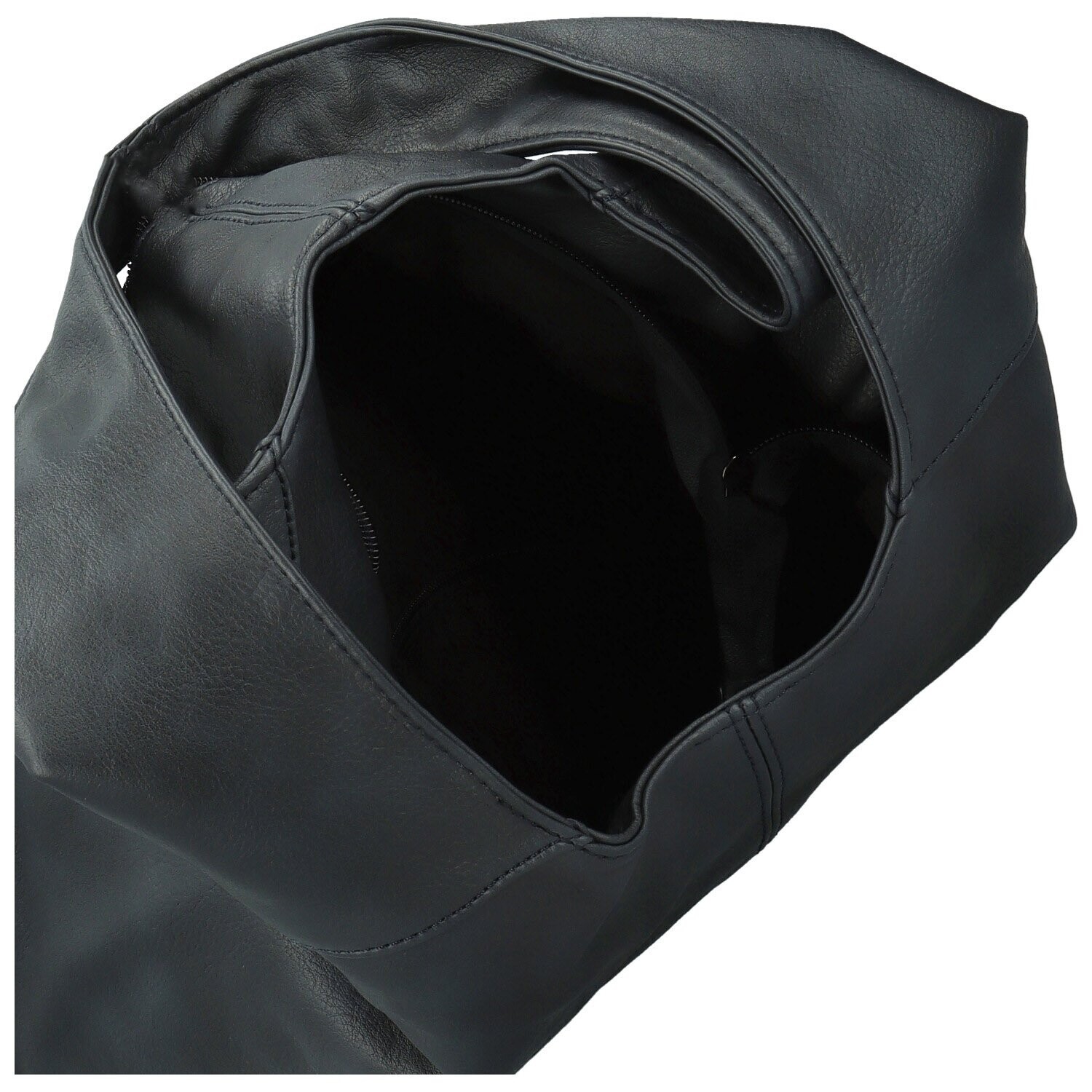 Trendy dámská koženková kabelka na rameno Marlen, tmavě modrá