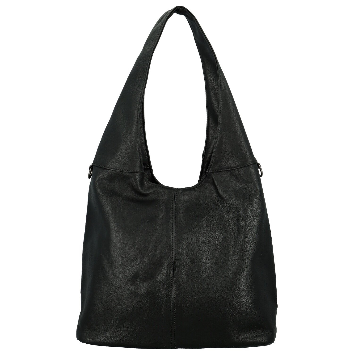 Trendy dámská koženková kabelka na rameno Marlen, černá