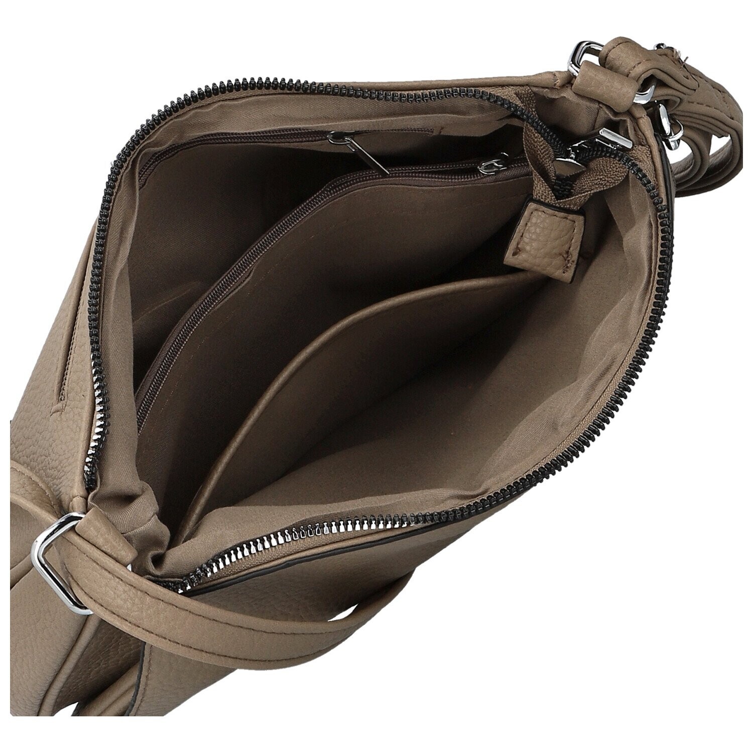 Trendy dámská koženková crossbody kabelka Grácie, béžová