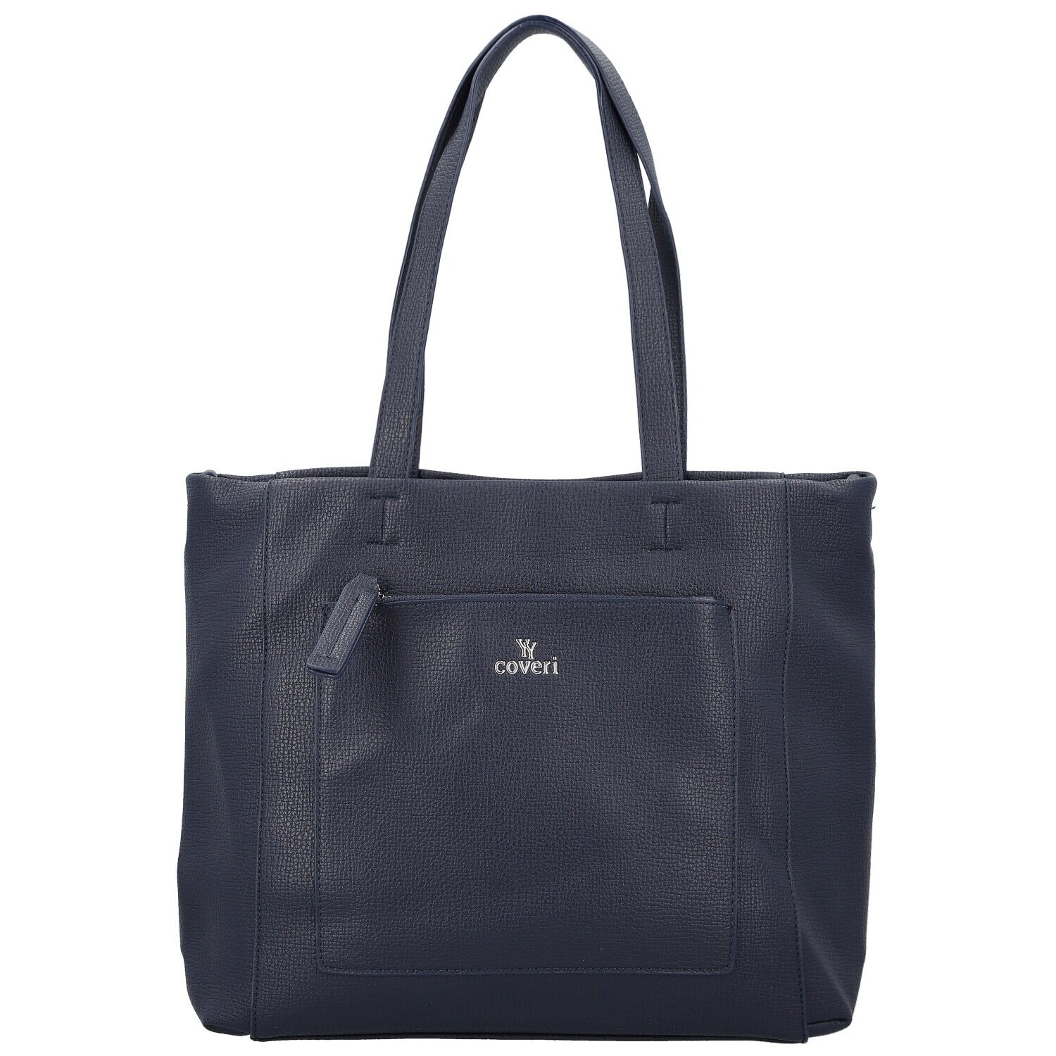 Módní dámská koženková kabelka na rameno Lamia, tmavě modrá