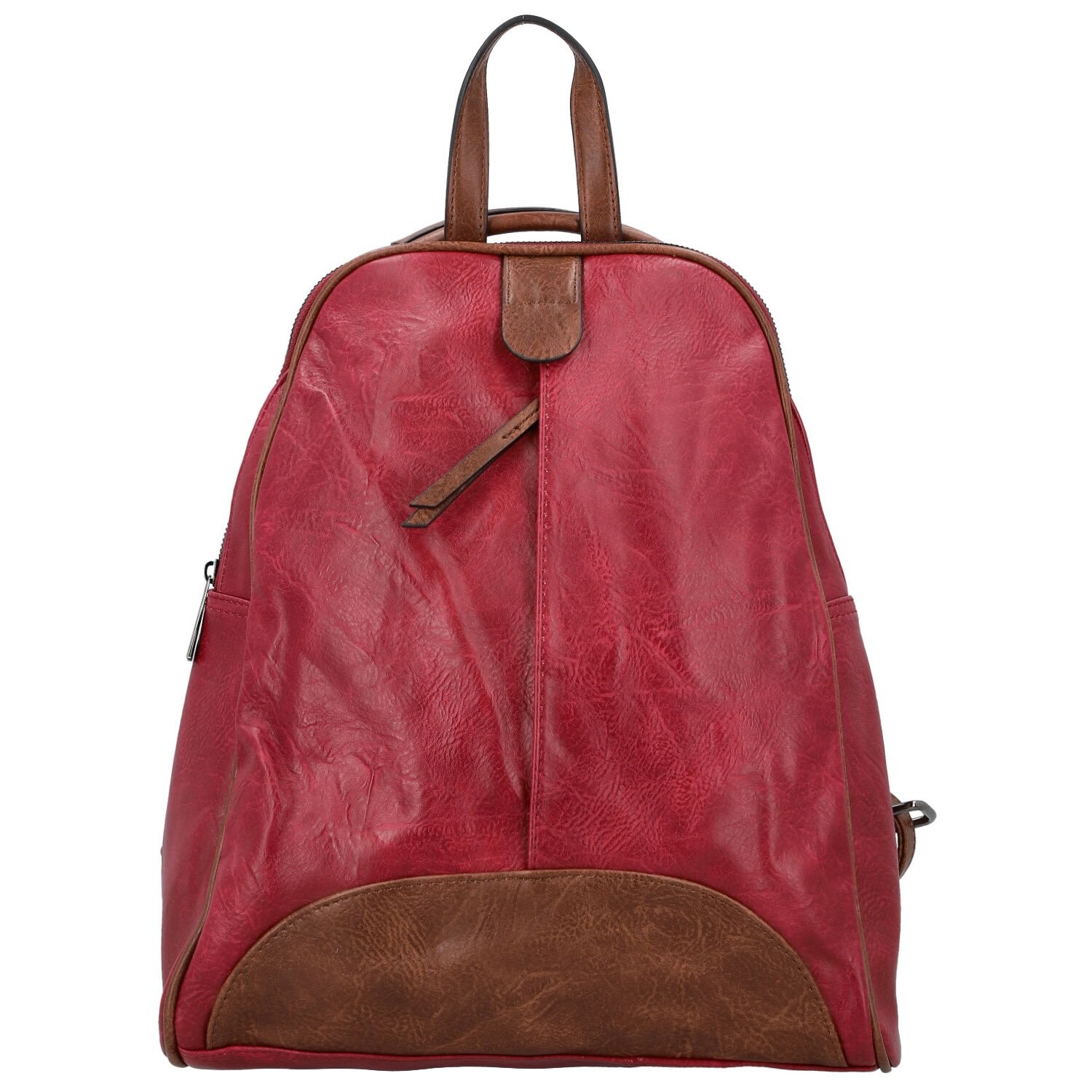 Trendy dámský koženkový kabelko-batůžek Lykos, vínový