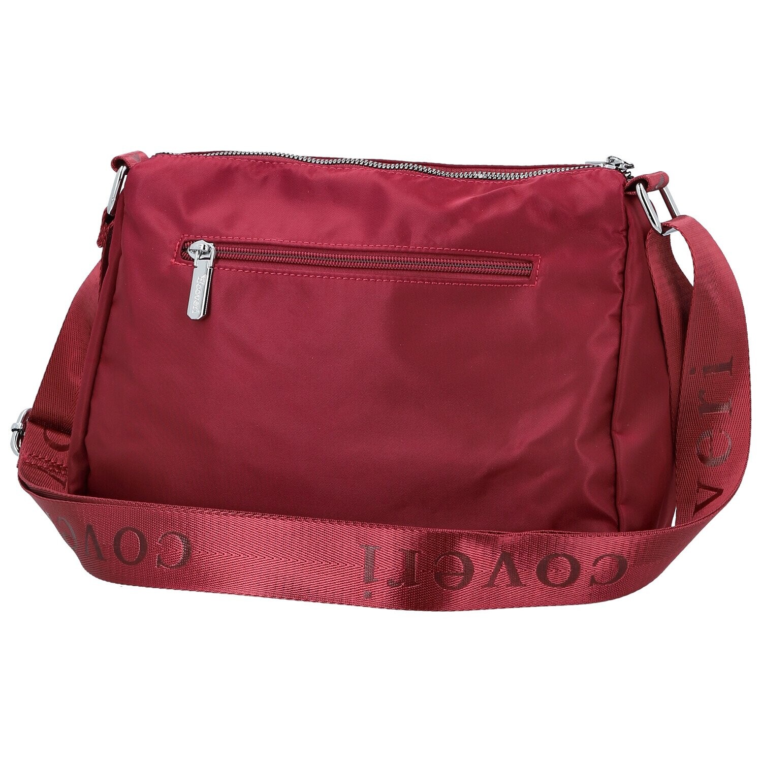 Trendy dámská nylonová crossbody kabelka Nomia, vínová