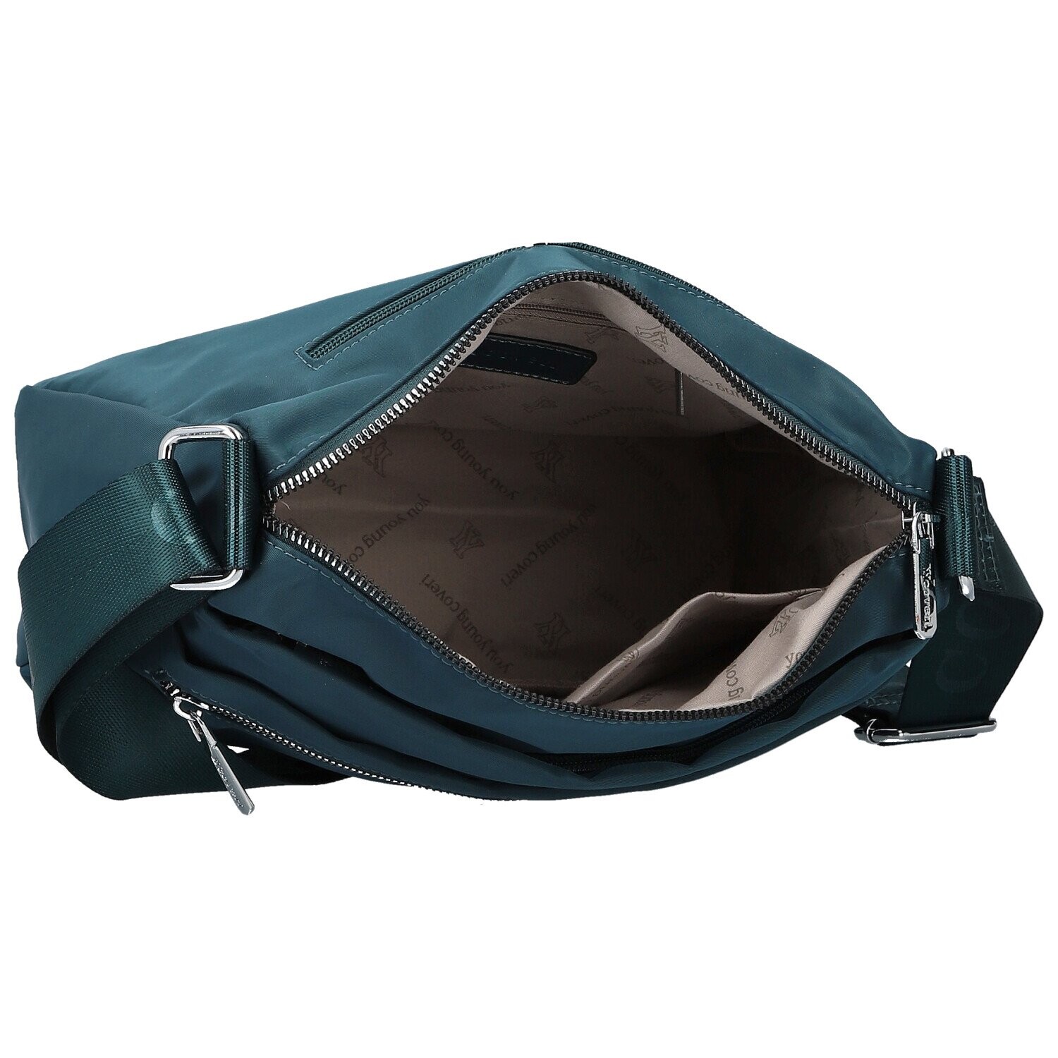 Trendy dámská nylonová crossbody kabelka Nomia, modrá