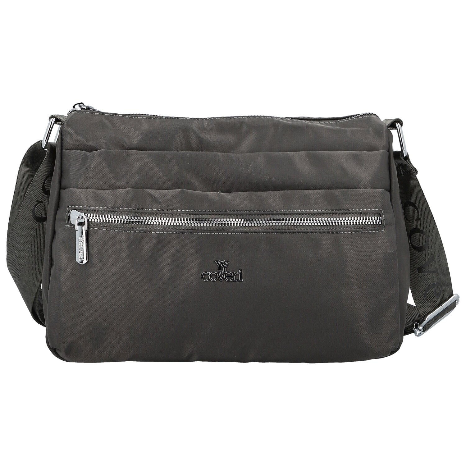 Trendy dámská nylonová crossbody kabelka Nomia, šedá