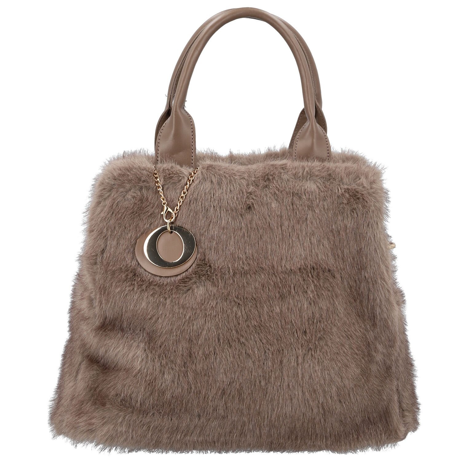 Módní dámská kabelka do ruky Máia, hnědo-šedá