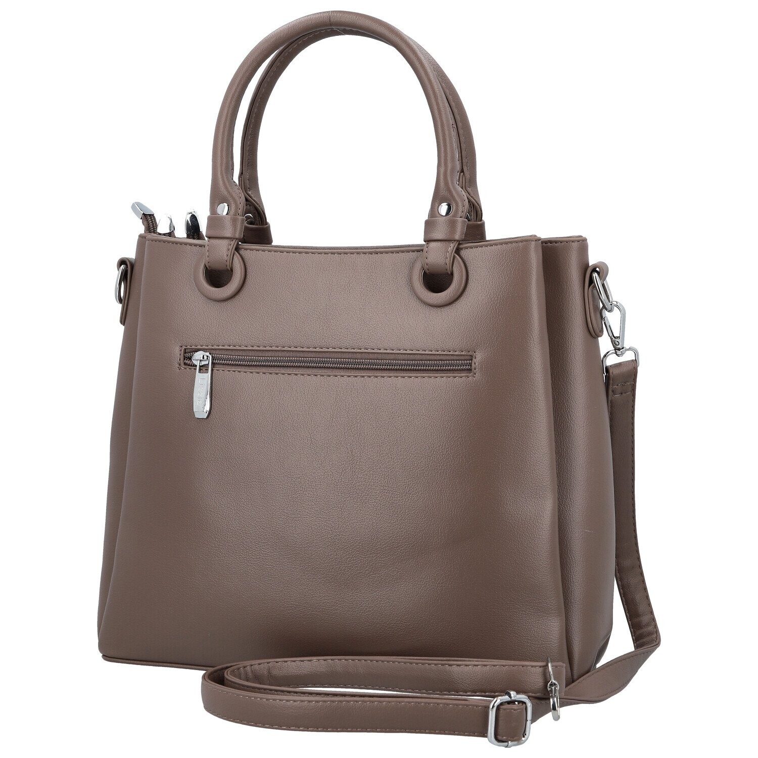 Luxusní dámská koženková kabelka do ruky Rishi, khaki