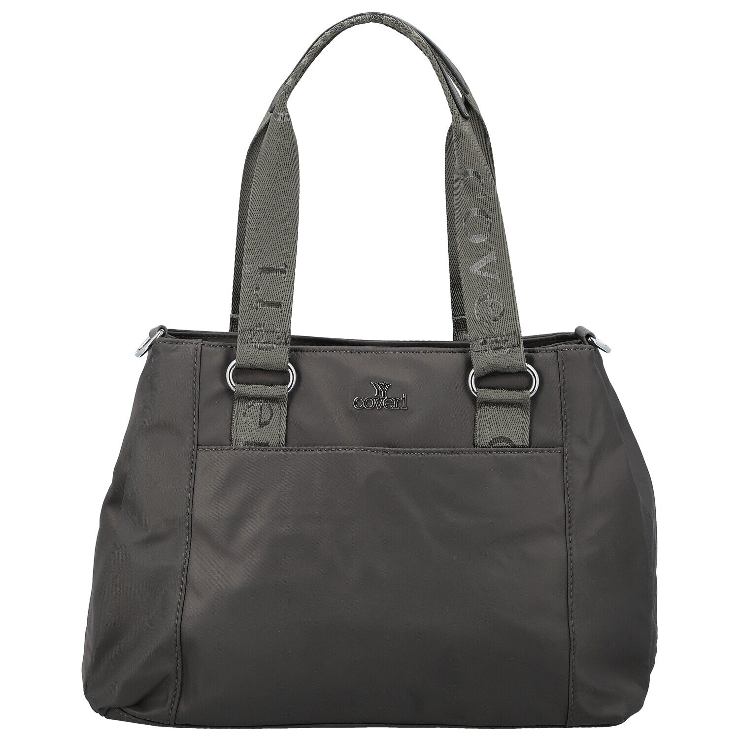 Stylová dámská nylonová kabelka do ruky Elke, tmavě šedá