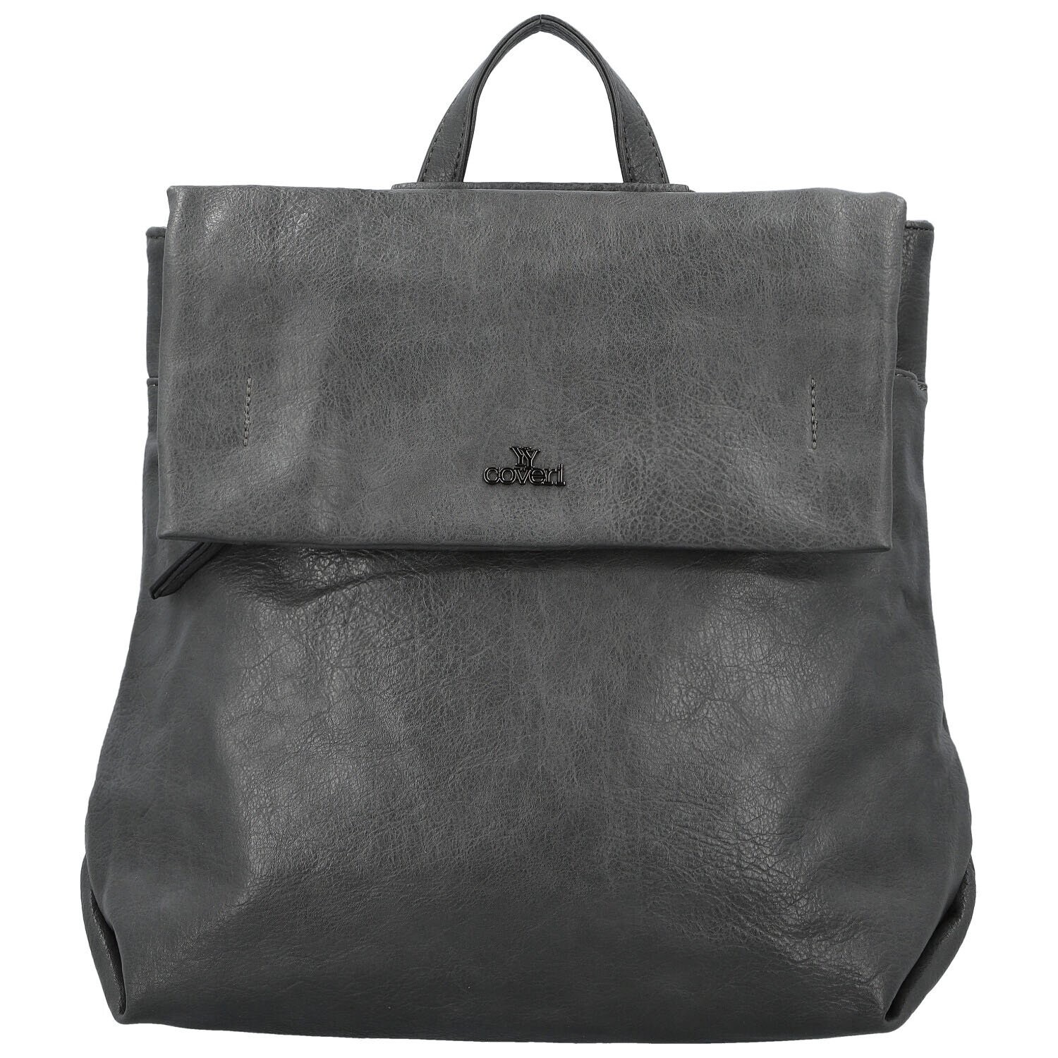 Trendy dámský koženkový kabelko-batoh Coveri Lethea, tmavě šedý