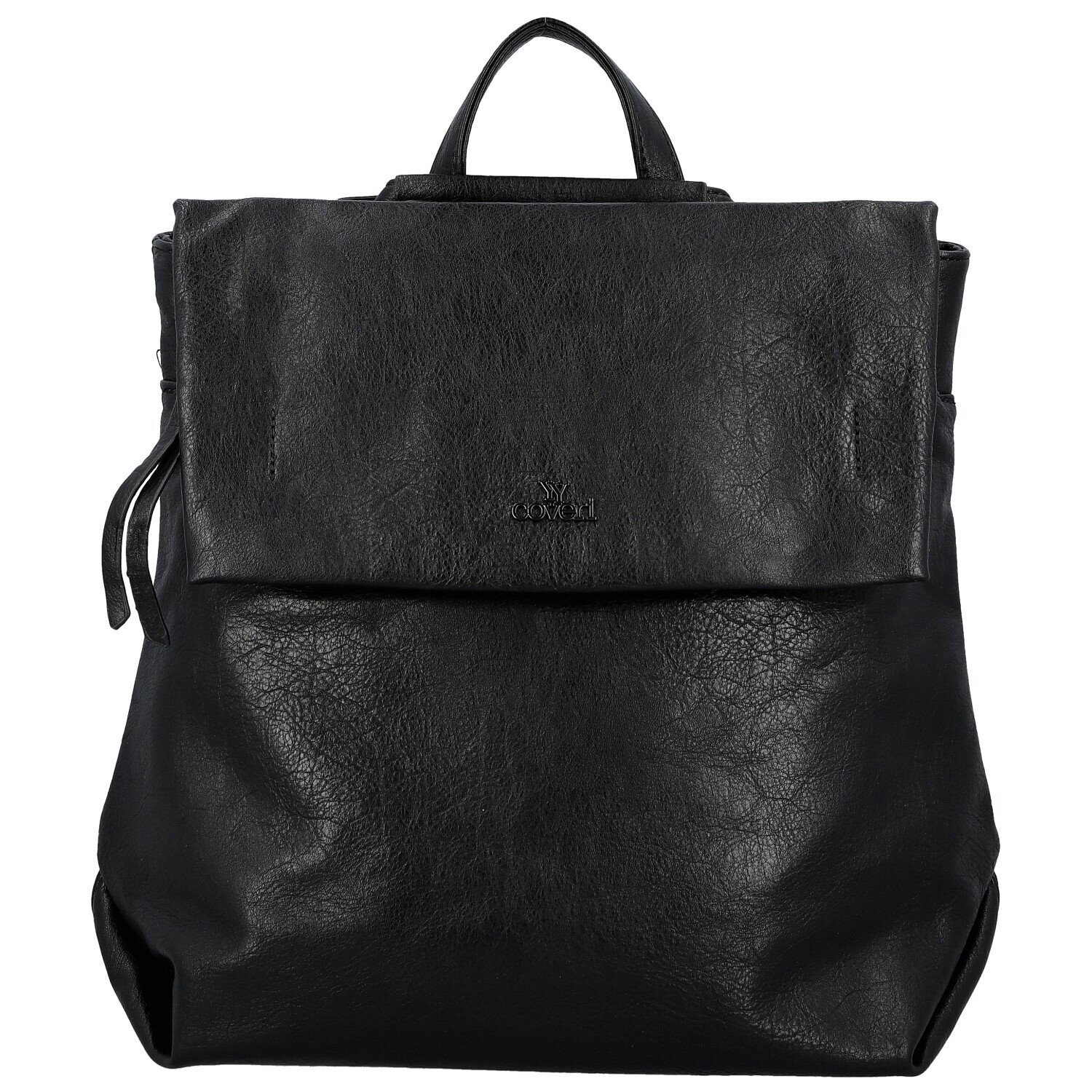 Trendy dámský koženkový kabelko-batoh Coveri Lethea, černý