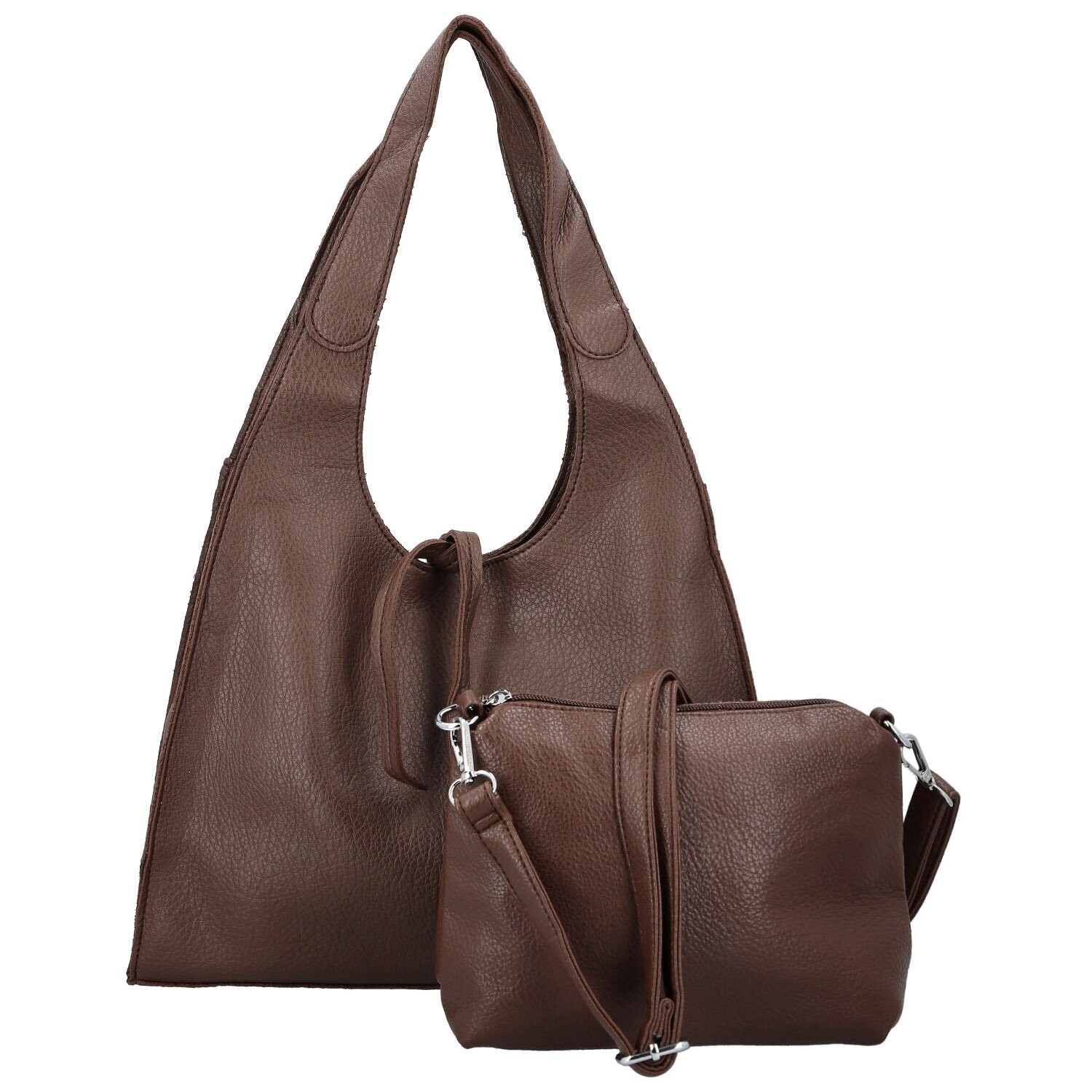 Trendy dámský koženkový set kabelek Winona, coffee