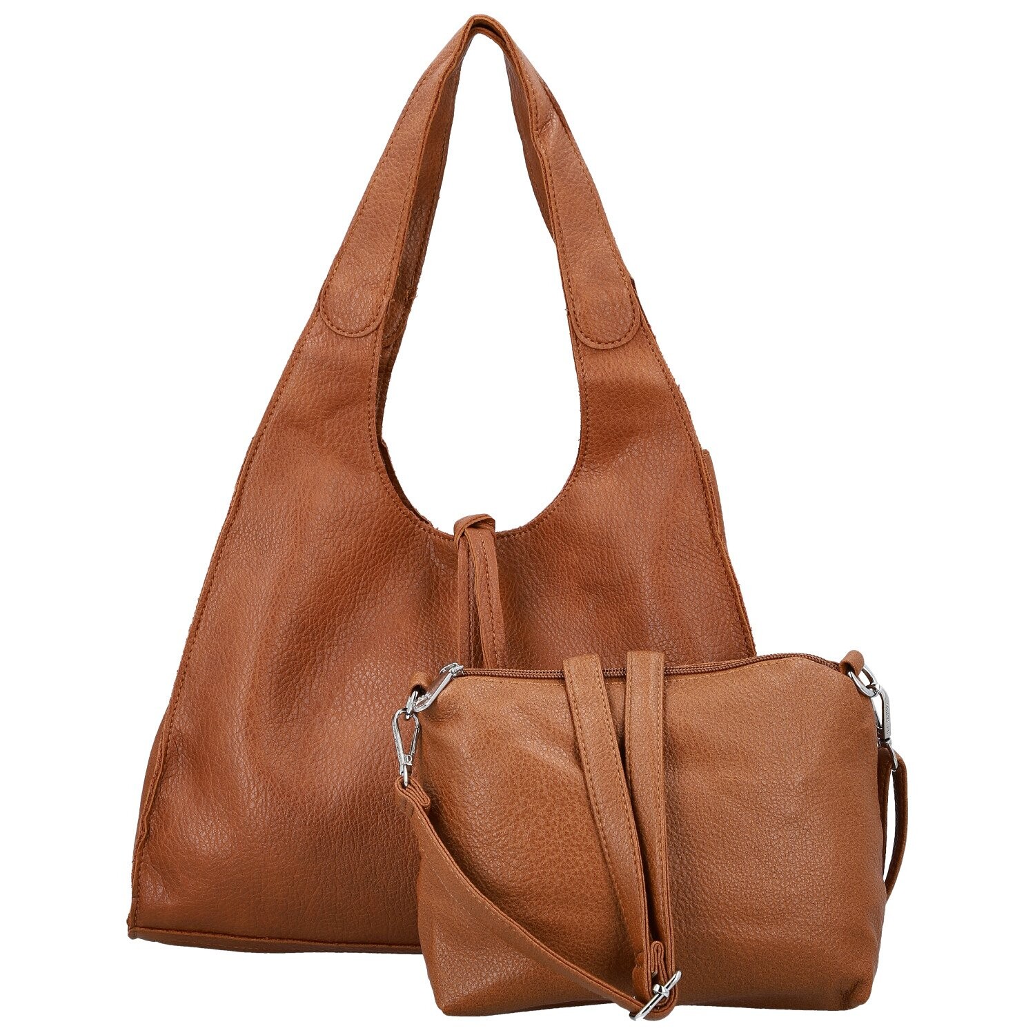 Trendy dámský koženkový set kabelek Winona, hnědý