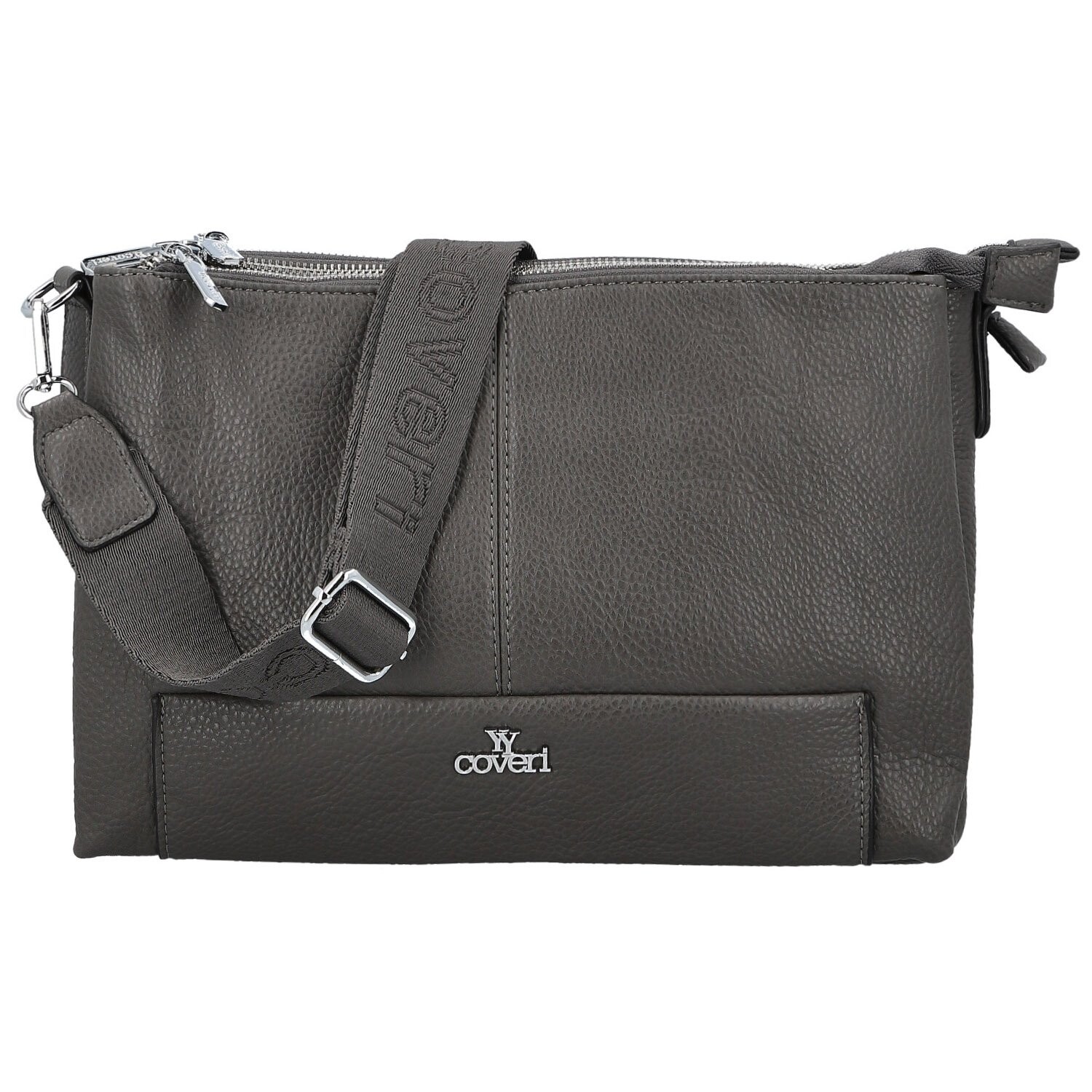 Trendy dámská koženková crossbody kabelka Kalle, tmavě šedá