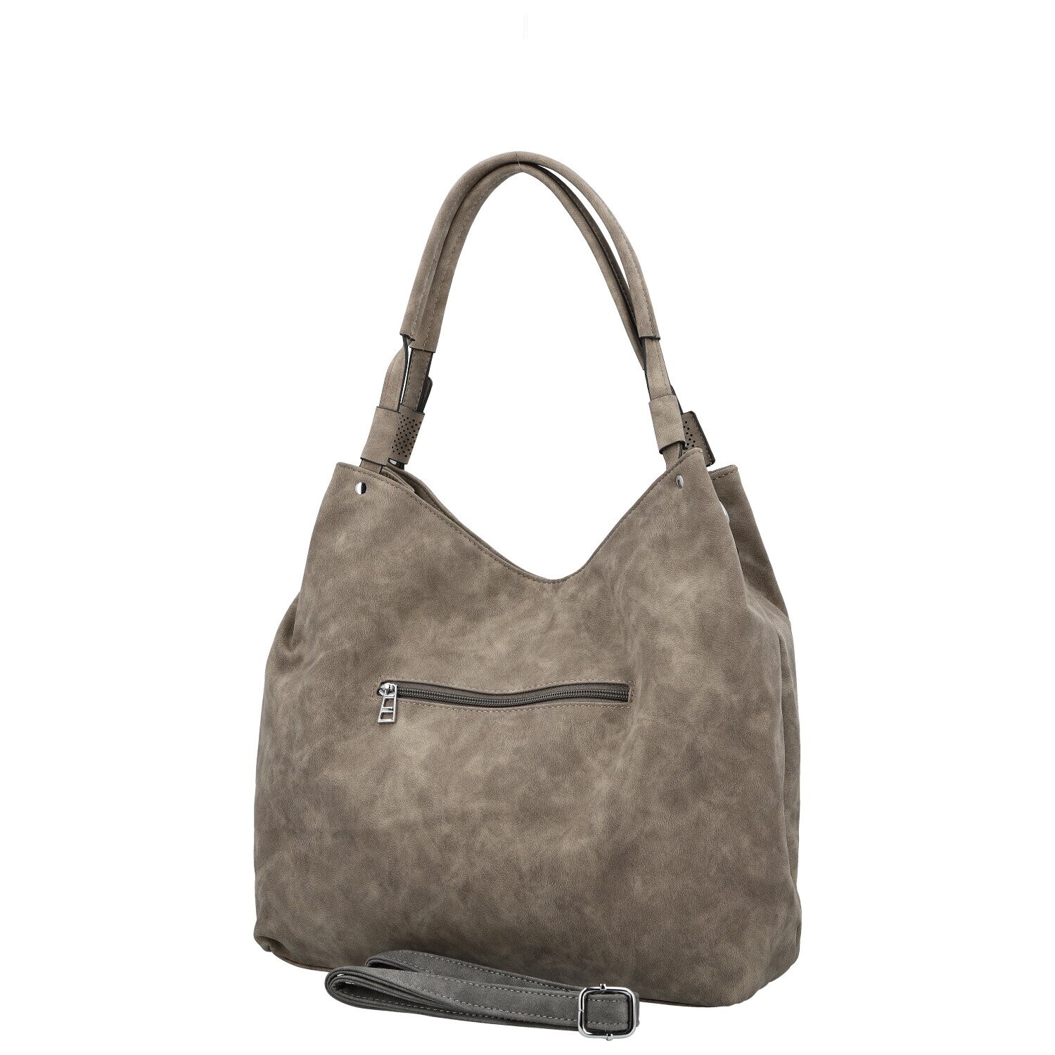 Trendy dámská koženková kabelka na rameno Sheryl, khaki