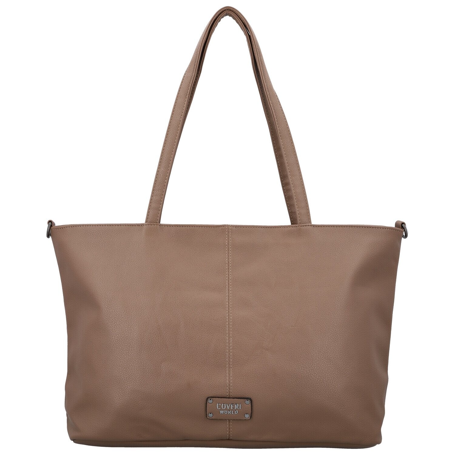 Trendy dámská koženková kabelka na rameno Coveri Longi, khaki