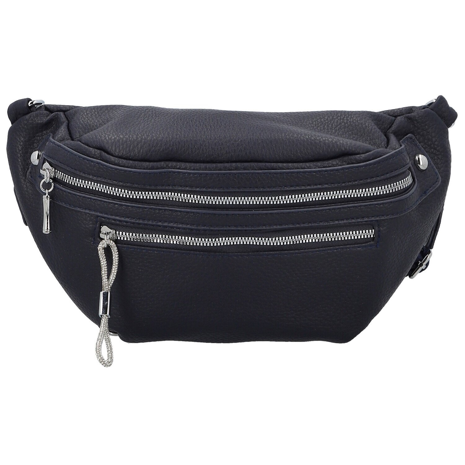 Trendy dámská koženková ledvinka Pentti, tmavě modrá