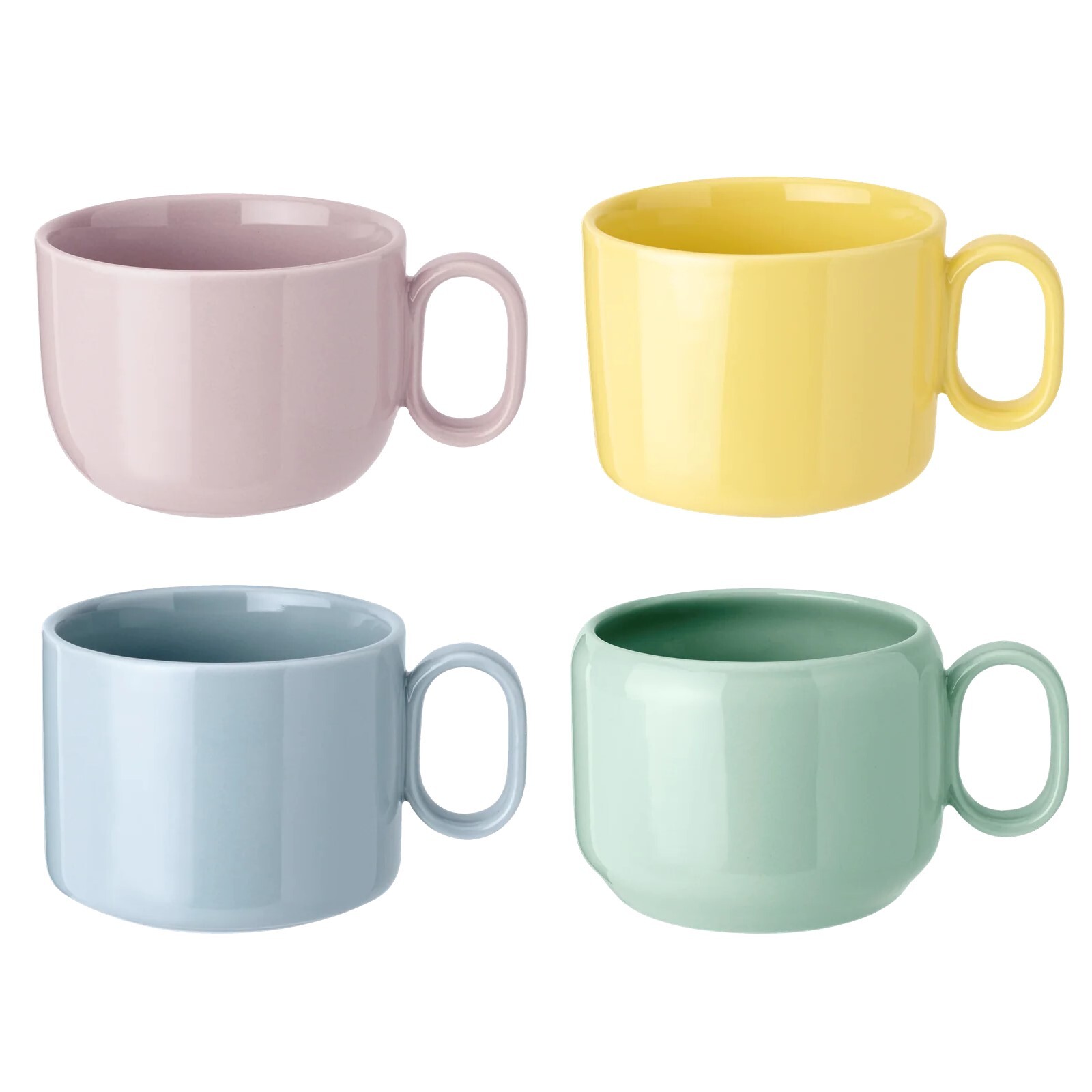 Hrnek MIX'N'MATCH 200 ml, sada 4 ks, kamenina, RIG-TIG