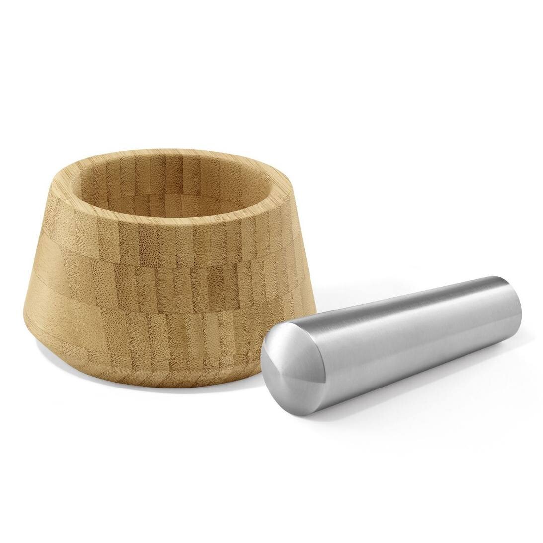 Hmoždíř s tloukem OPESO 14 cm, bambus / nerezová ocel, Zack