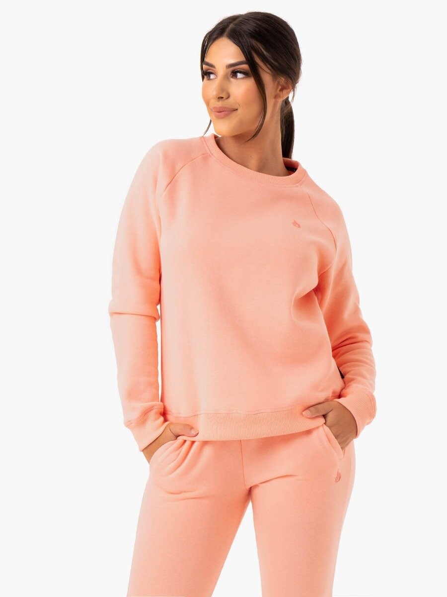Ryderwear Dámská mikina Adapt Boyfriend Peach