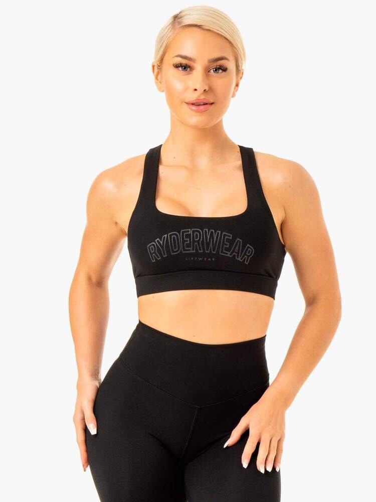 Ryderwear Sportovní podprsenka Knockout Racer Back černá