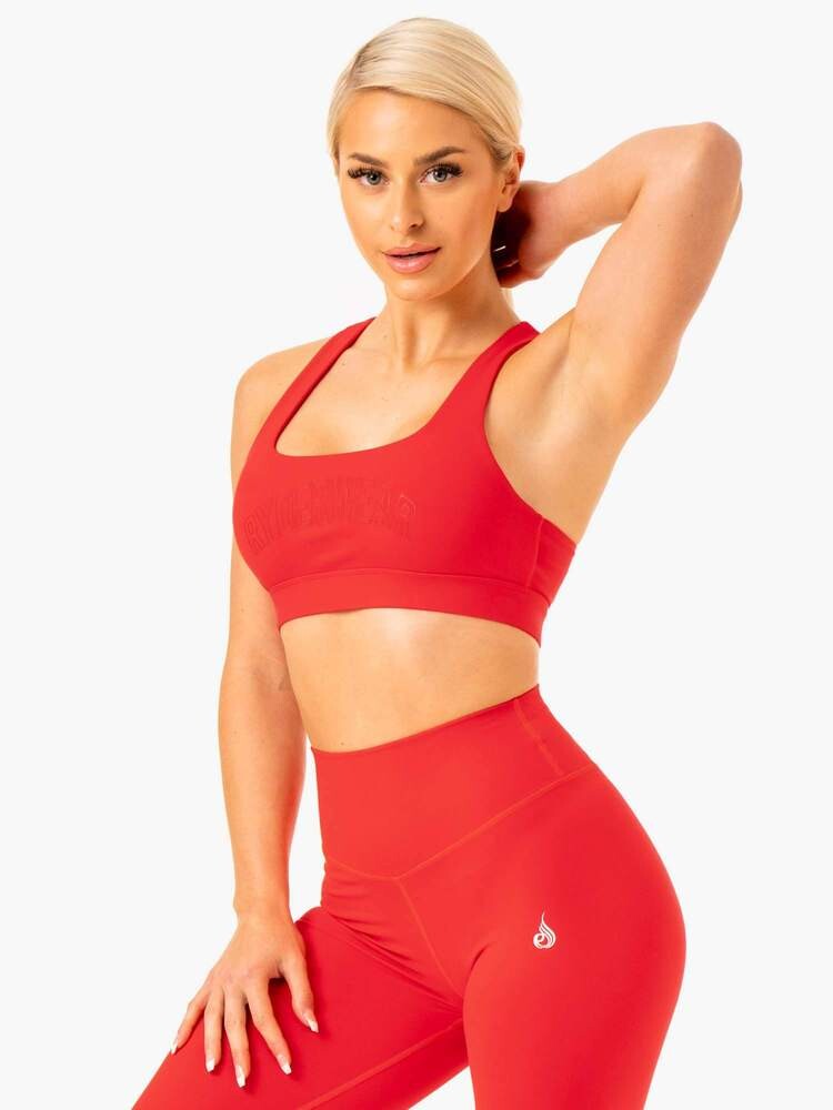 Ryderwear Sportovní podprsenka Knockout Racer Back červená