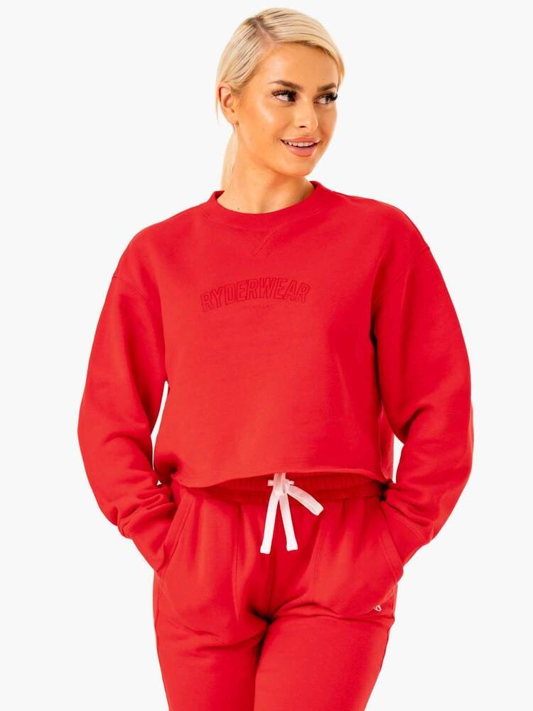Ryderwear Dámská mikina Ultimate Fleece Red