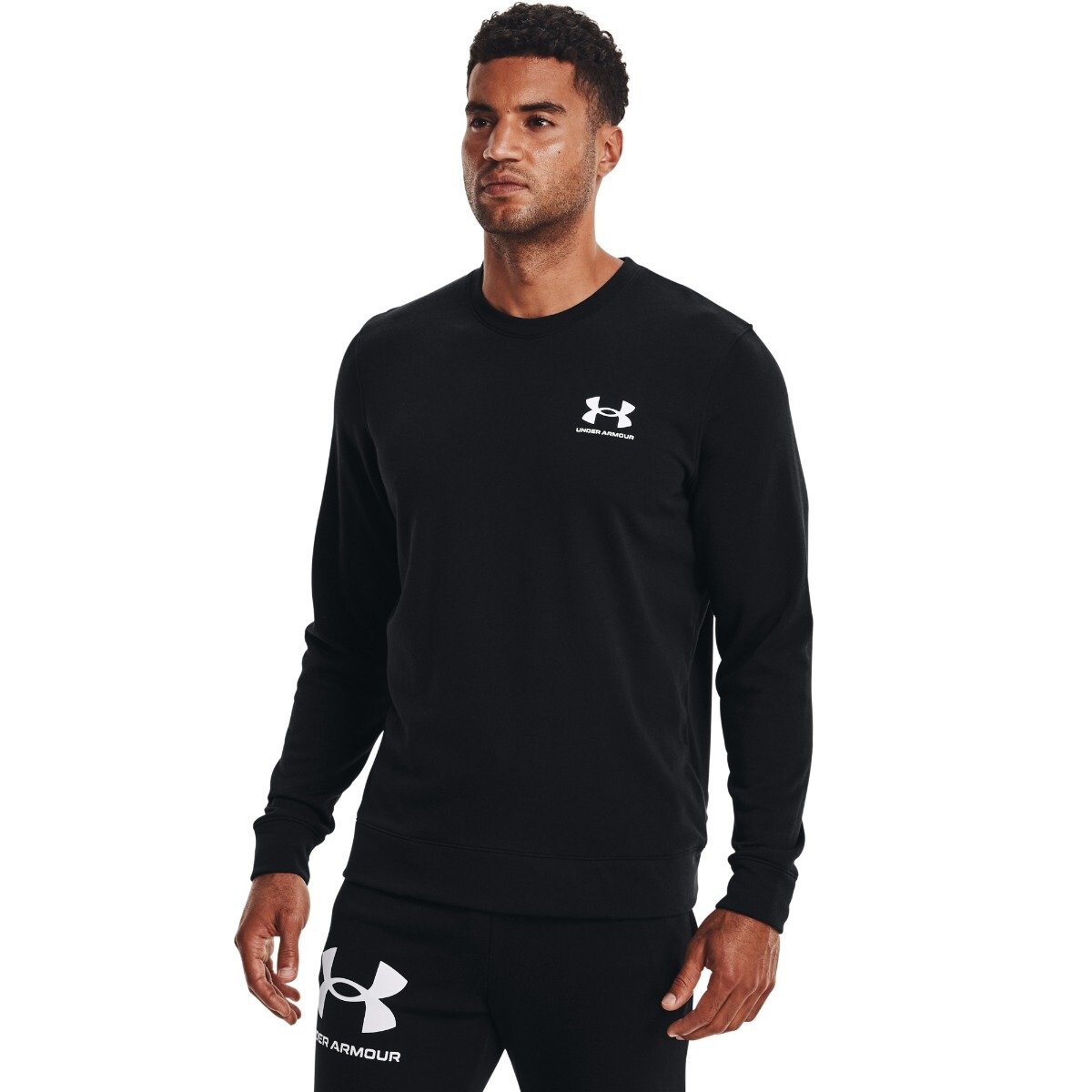 Under Armour Mikina Rival Terry LC Crew Black