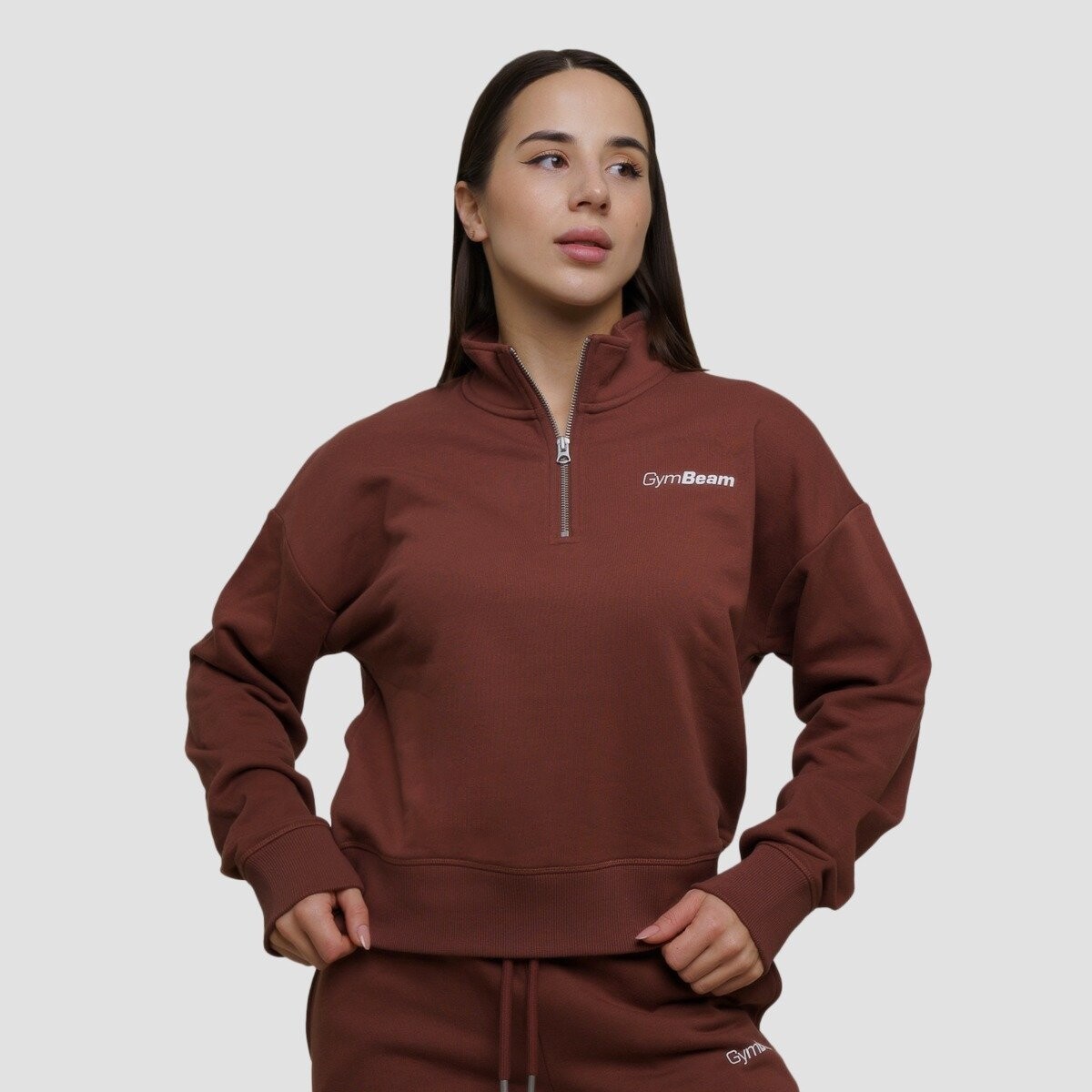 GymBeam Dámská mikina 1/2 Zip Agile Root