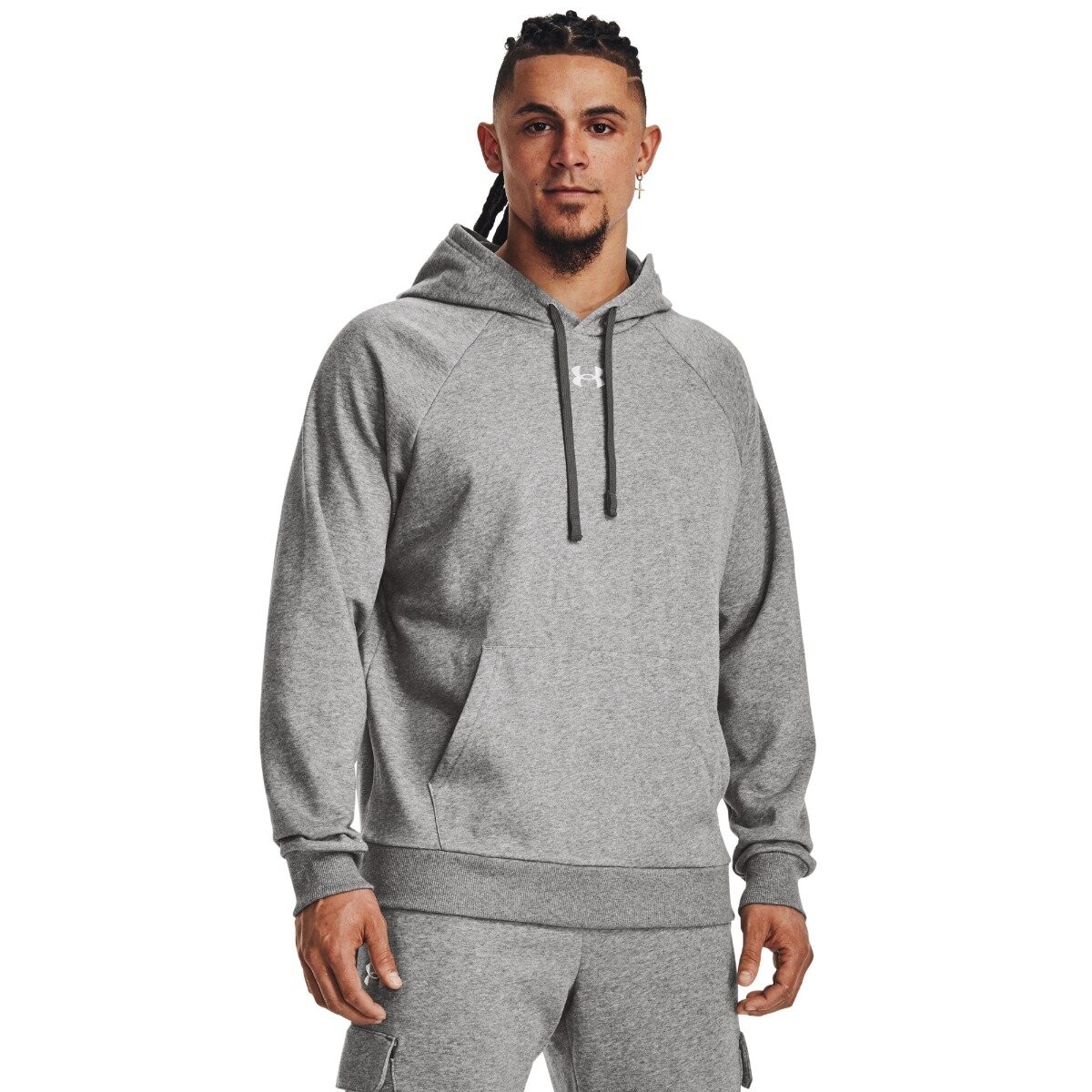 Under Armour Men‘s sweatshirt UA Rival Fleece Hoodie Grey