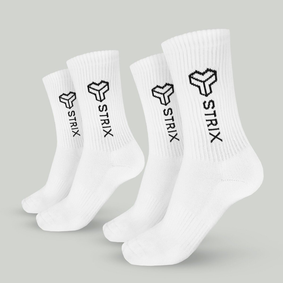 STRIX Essential Crew Socks 2Pack White