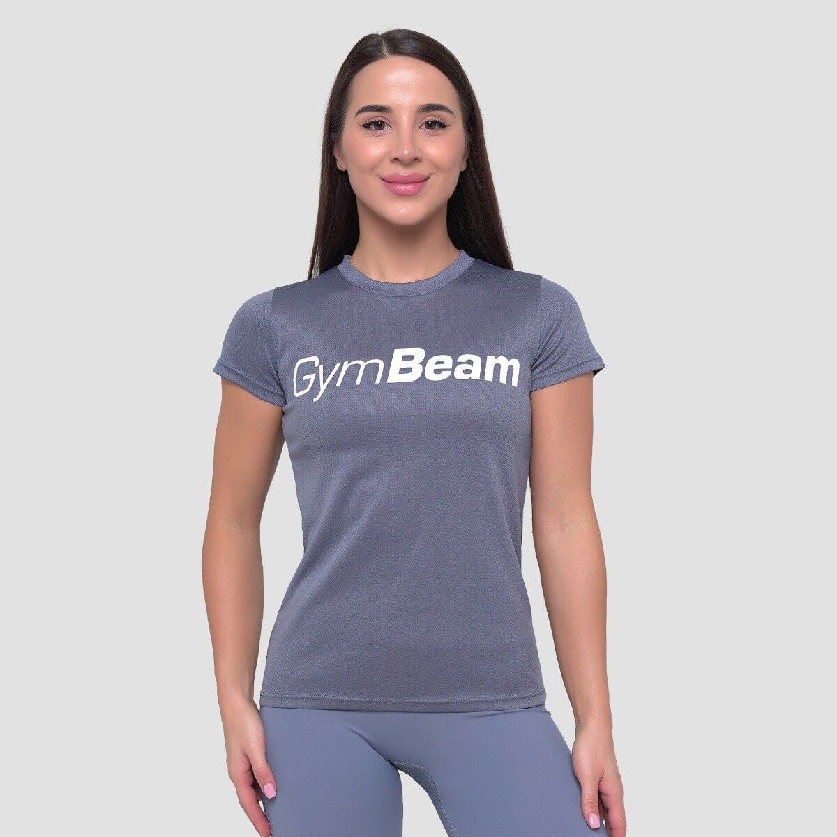 GymBeam Women‘s Mesh T-Shirt Essence Denim Blue