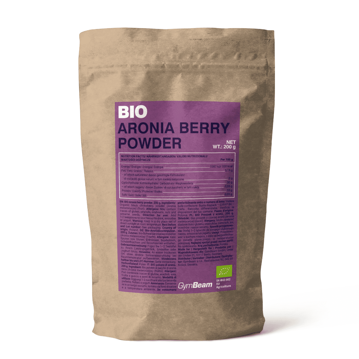 GymBeam BIO Aronia berry powder
