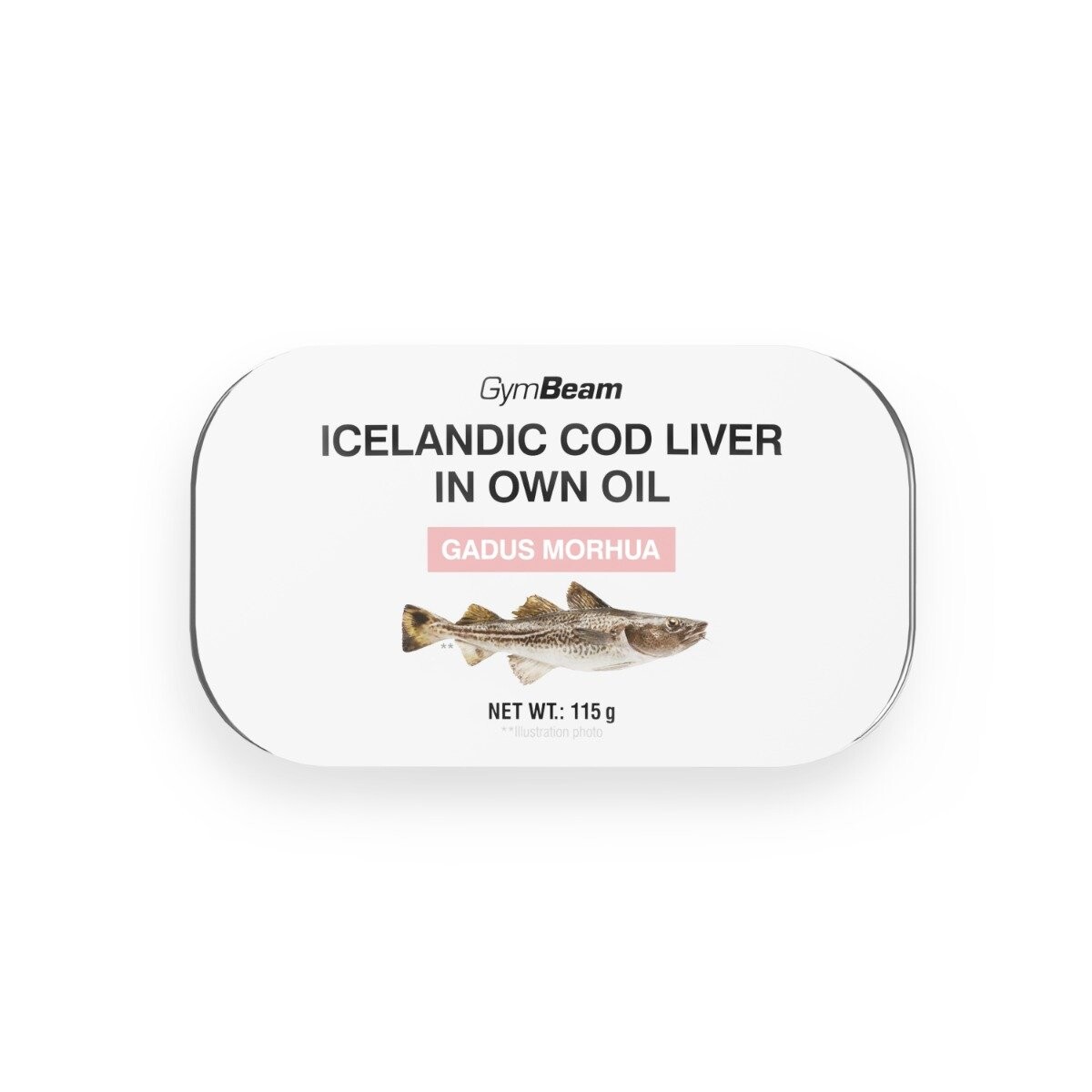 GymBeam Icelandic cod liver in own oil