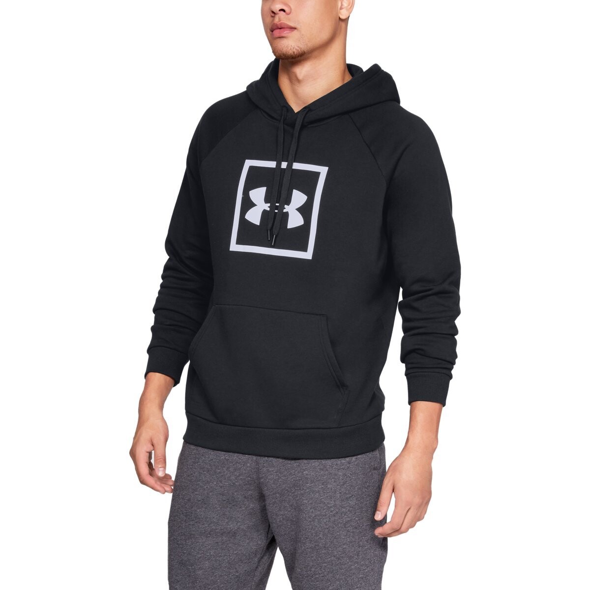 Under Armour Men's Hoodie Rival Fleece logo Hoodie Black