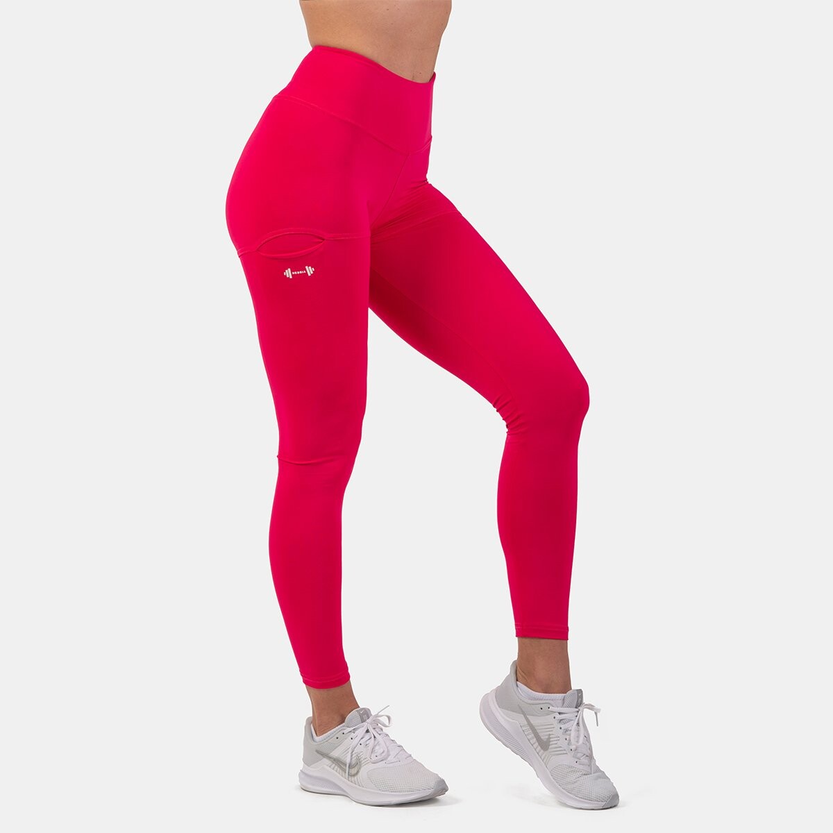 NEBBIA Dámské legíny Active High Waist Smart Pocket Pink