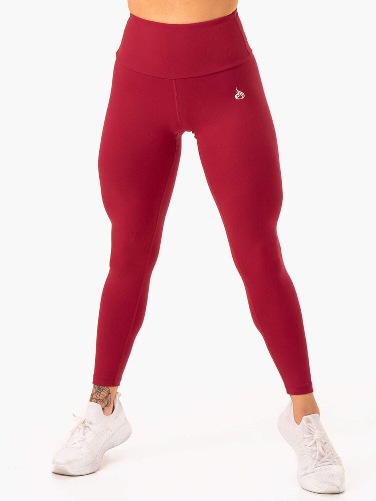 Ryderwear Dámské legíny Staples Scrunch Bum Wine Red