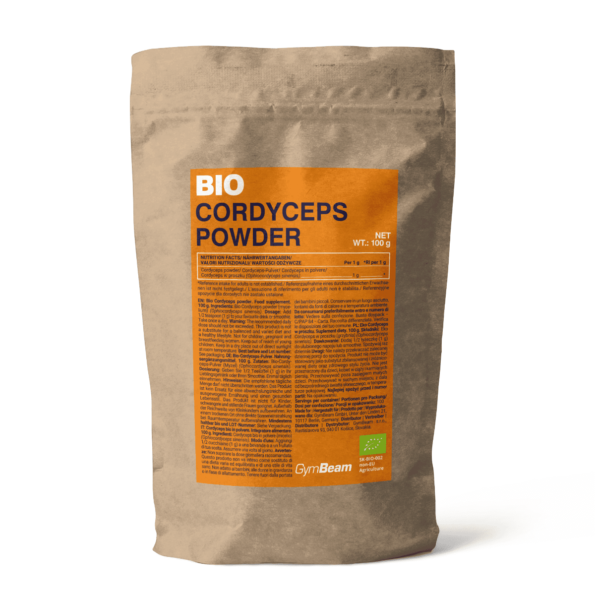 GymBeam Bio Cordyceps powder
