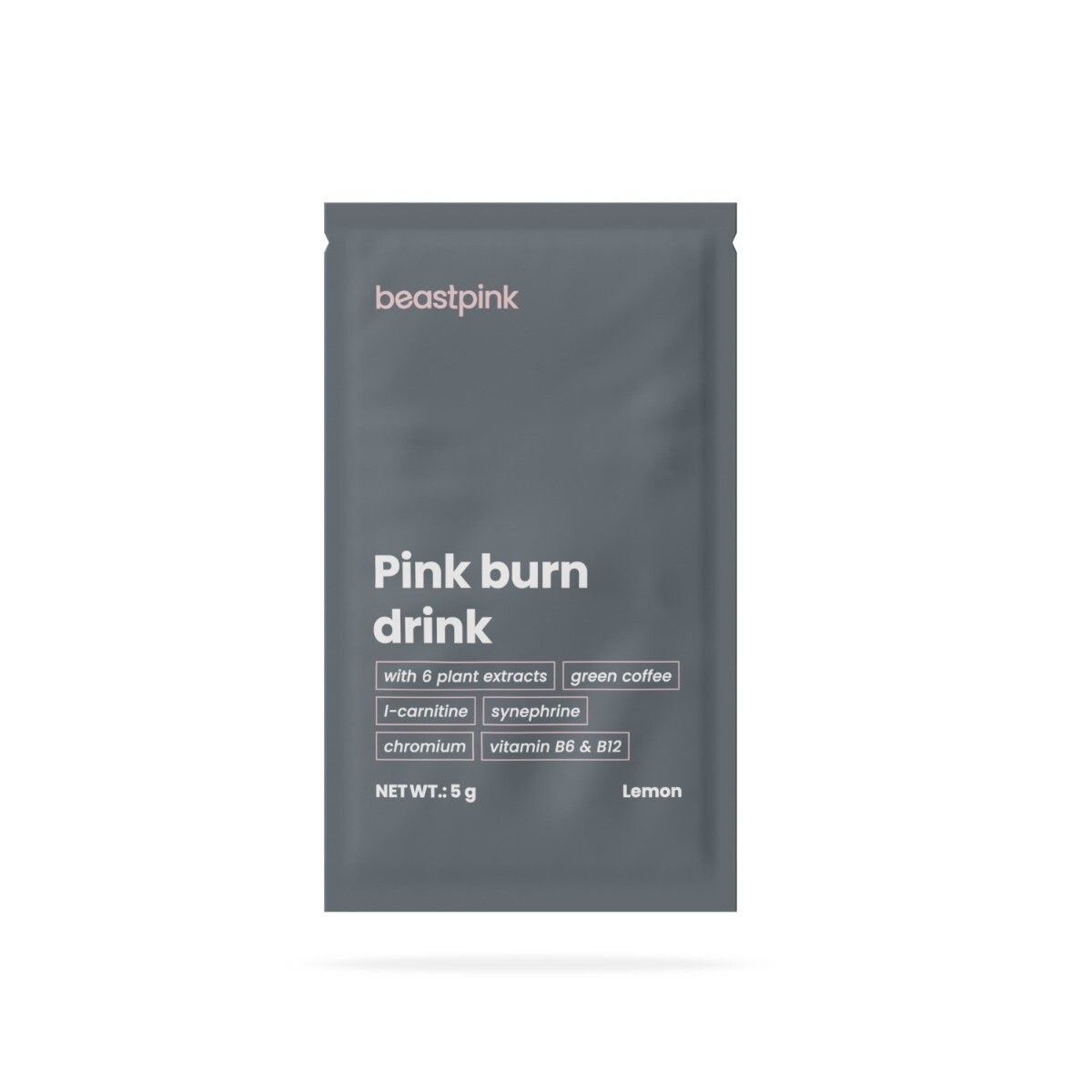 GymBeam Vzorek Pink burn drink