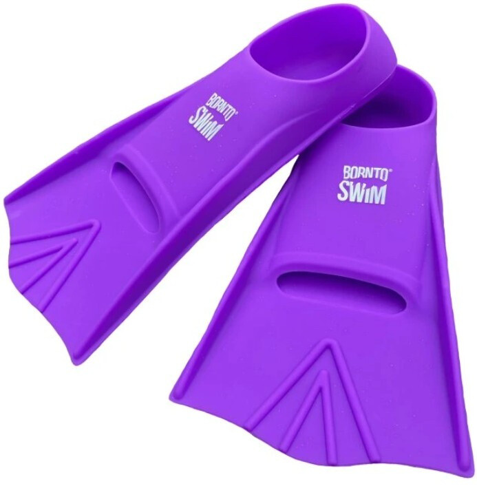 BornToSwim Junior Short Fins Purple XXS
