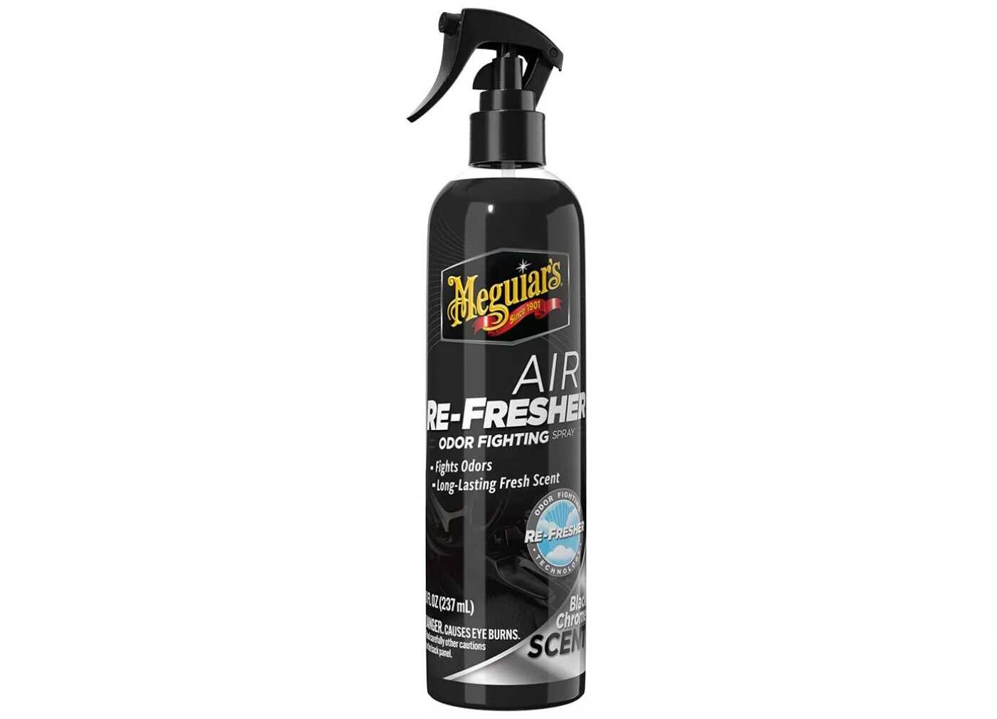 Meguiar's Air Re-Fresher Odor Fighting Spray - osvěžovač vzduchu v rozprašovači, 237 ml, vůně: Black Chrome
