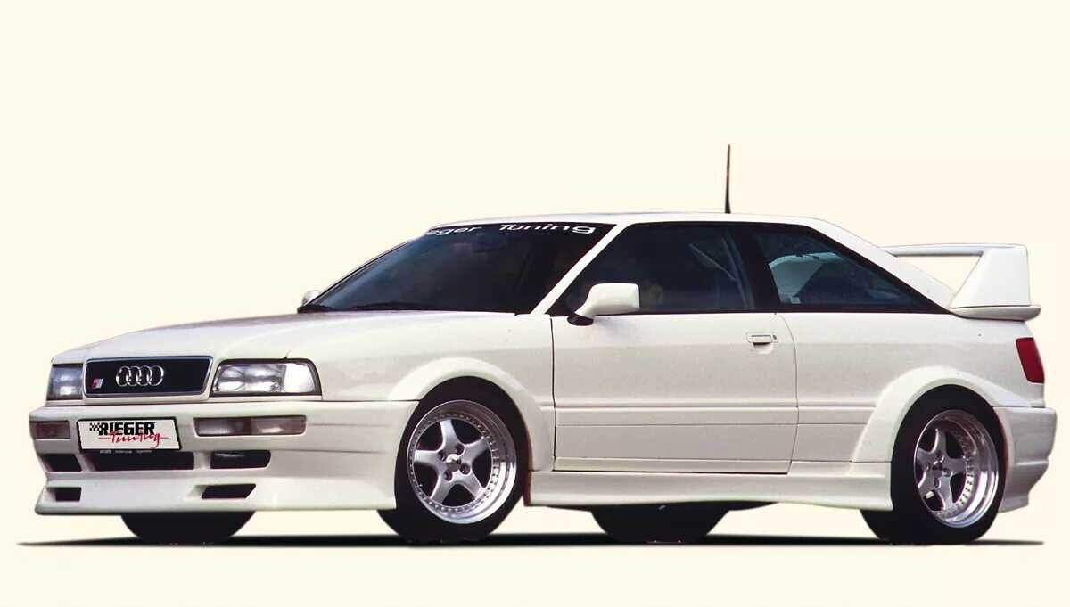 Rieger Tuning Rieger boční práh widebody II (RT04) mont. strana levá pro Audi 80 89 kupé, GFK (laminát)